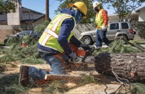 Toronto tree removal team in safety gear