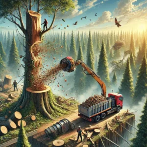 City of Toronto waste depot in Scarborough designated for tree removal and disposal drop-off
