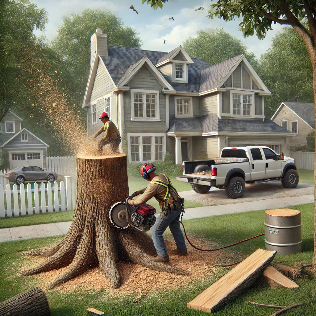 Tree removal in the annex