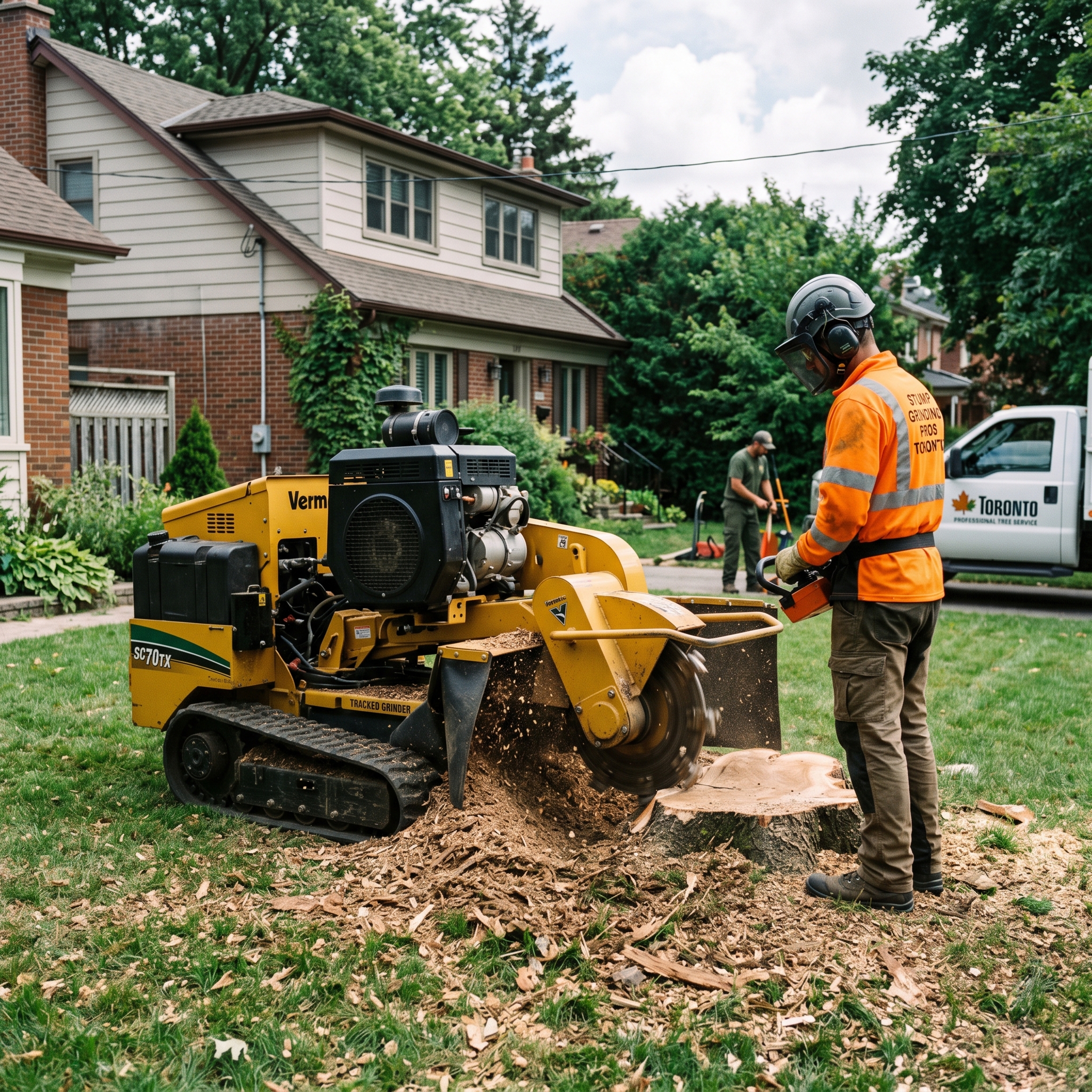 Professional stump removal grinding service in Toronto