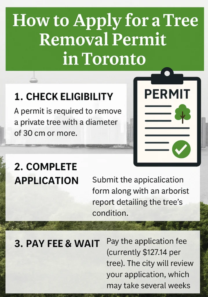 Tree removal permit in Toronto