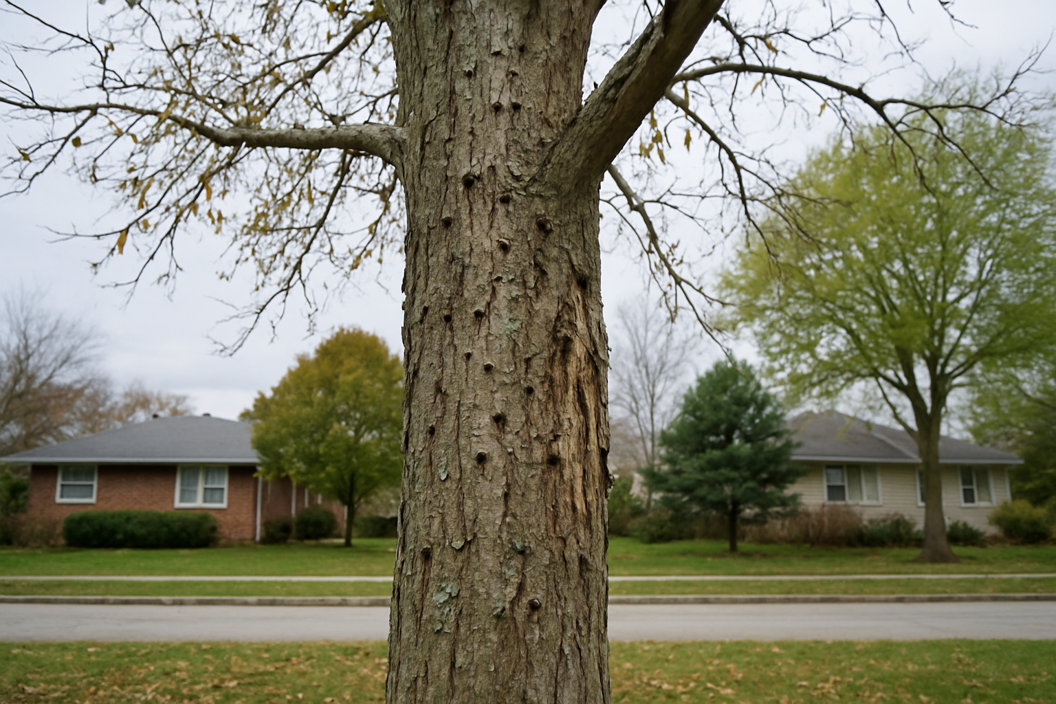 Ash Trees Affected by Emerald Ash Borer